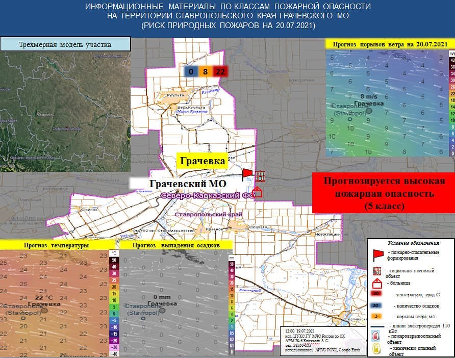 Карта осадков кугульта грачевский район